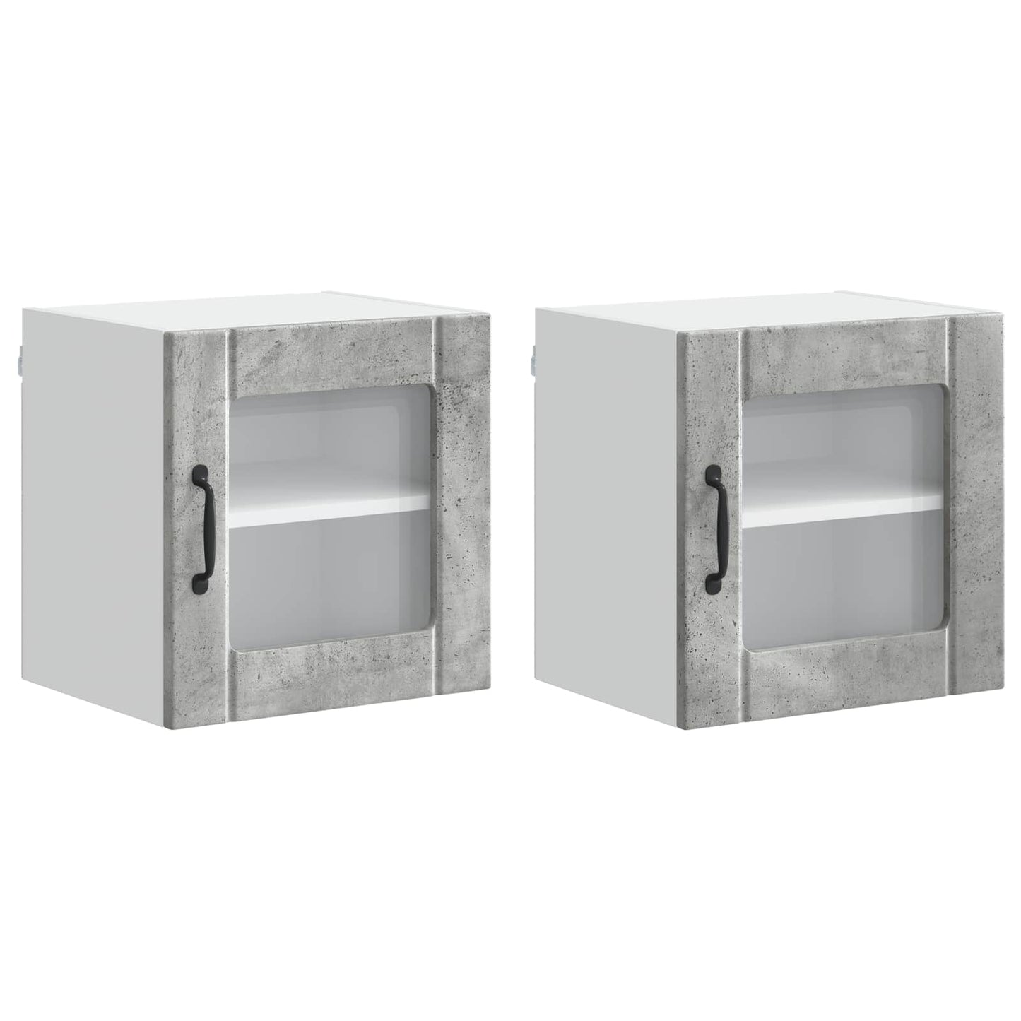 Mobile da cucina Lucca 2 pcs Grigio cemento 40 x 31 x 40 cm