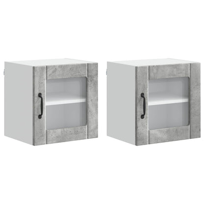Mobile da cucina Lucca 2 pcs Grigio cemento 40 x 31 x 40 cm