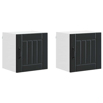 Mobile da cucina 2 pcs Nero 40 x 31 x 40 cm Legno multistrato