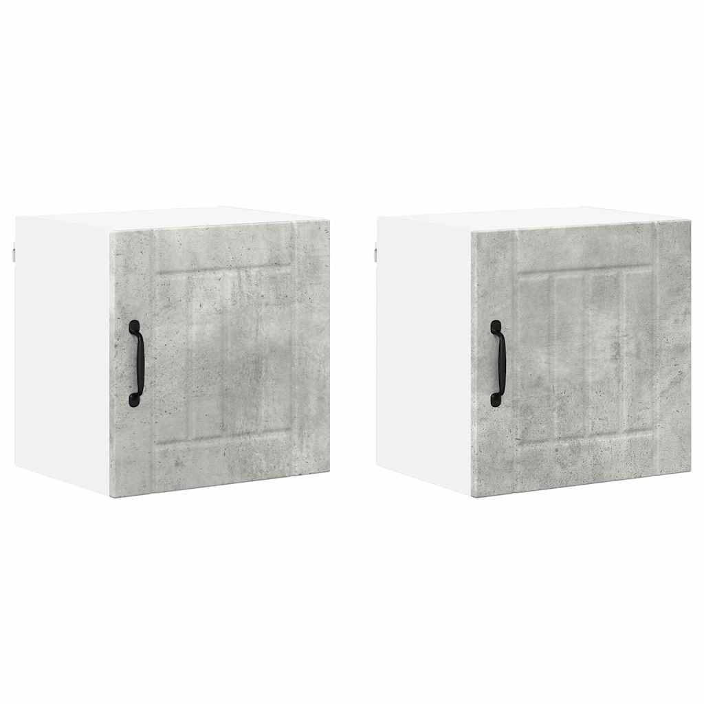 Mobile da cucina Lucca 2 pcs Grigio cemento 40 x 31 x 40 cm