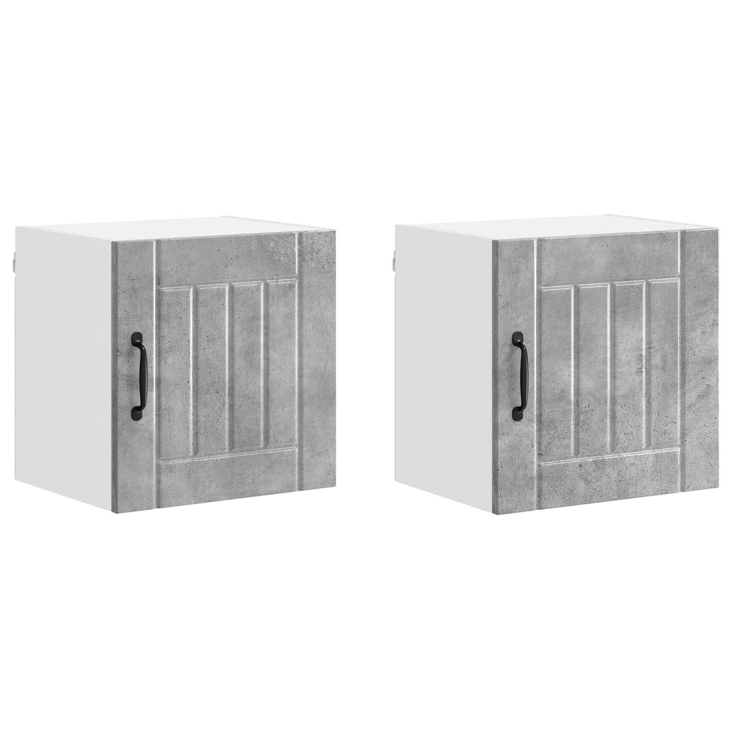 Mobile da cucina Lucca 2 pcs Grigio cemento 40 x 31 x 40 cm