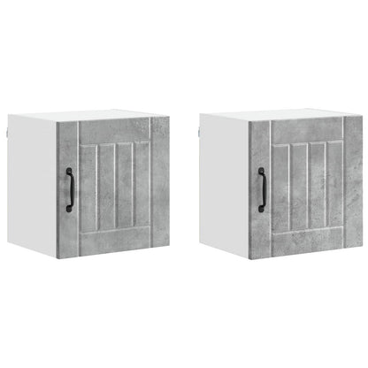 Mobile da cucina Lucca 2 pcs Grigio cemento 40 x 31 x 40 cm