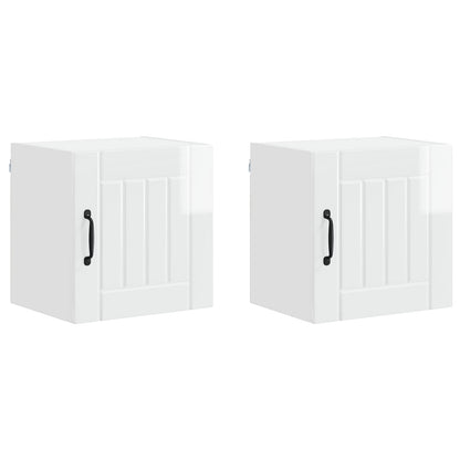 Mobile da cucina 2 pcs Bianco Lucido 40 x 31 x 40 cm