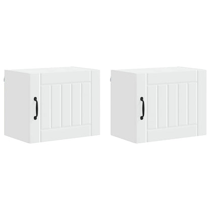 Mobile da cucina 2 pcs Bianco 50 x 31 x 40 cm Legno multistrato