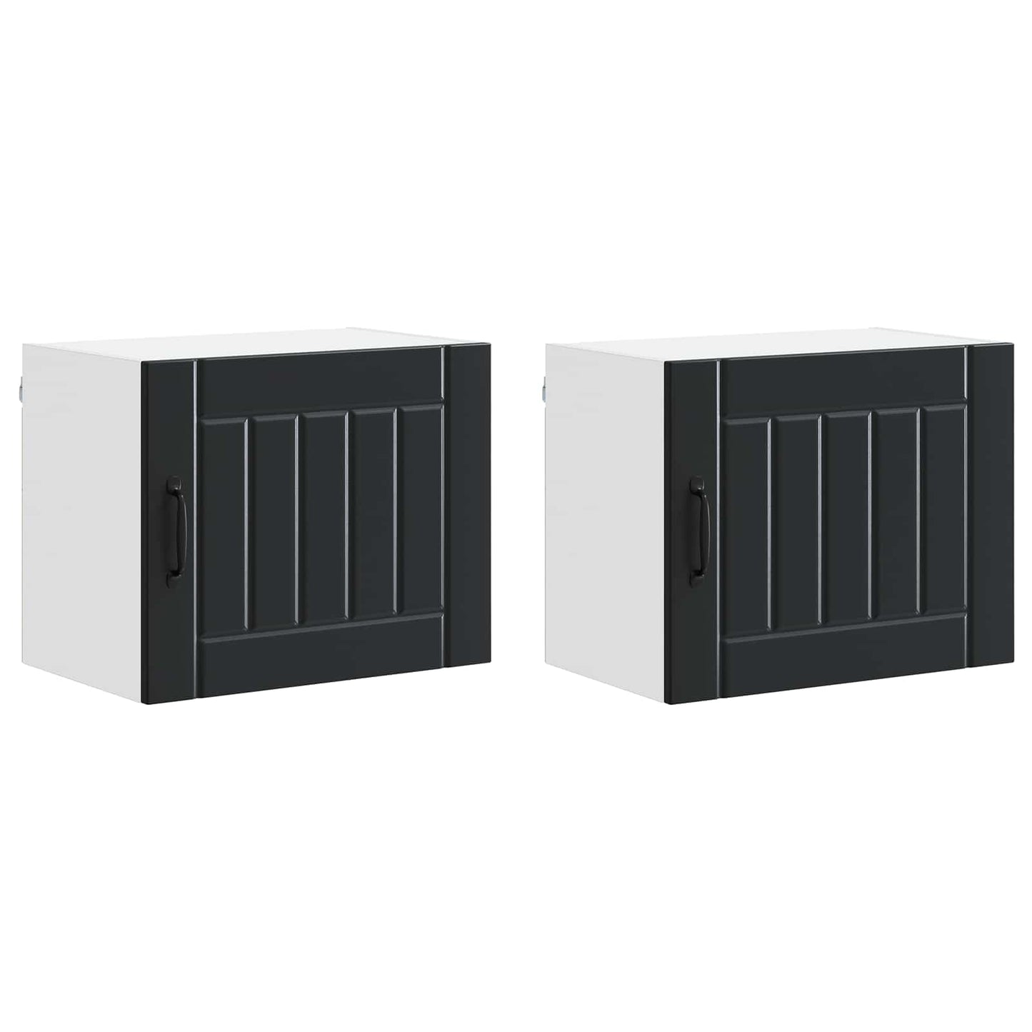 Mobile da cucina 2 pcs Nero 50 x 31 x 40 cm Legno multistrato