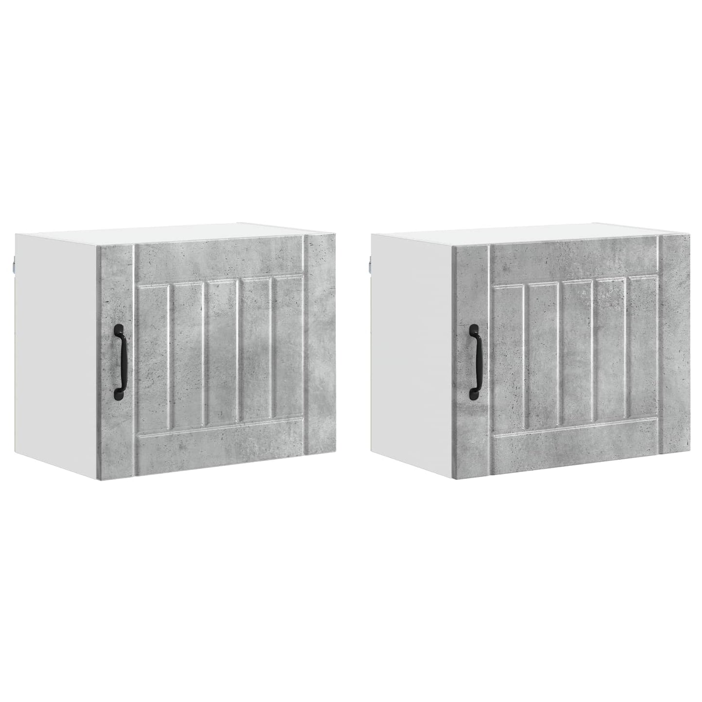 Mobile da cucina Lucca 2 pcs Grigio cemento 50 x 31 x 40 cm