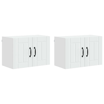 Mobile da cucina 2 pcs Bianco 60 x 31 x 40 cm Legno multistrato