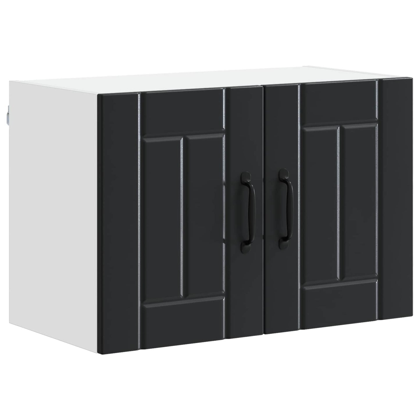 Pensile cucina con porta Nero 60 x 31 x 40 cm Legno multistrato