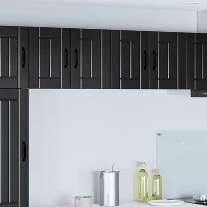 Mobile da cucina 2 pcs Nero 60 x 31 x 40 cm Legno multistrato