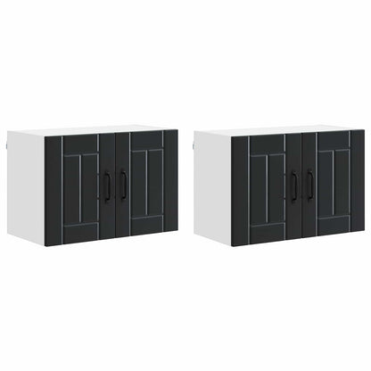 Mobile da cucina 2 pcs Nero 60 x 31 x 40 cm Legno multistrato