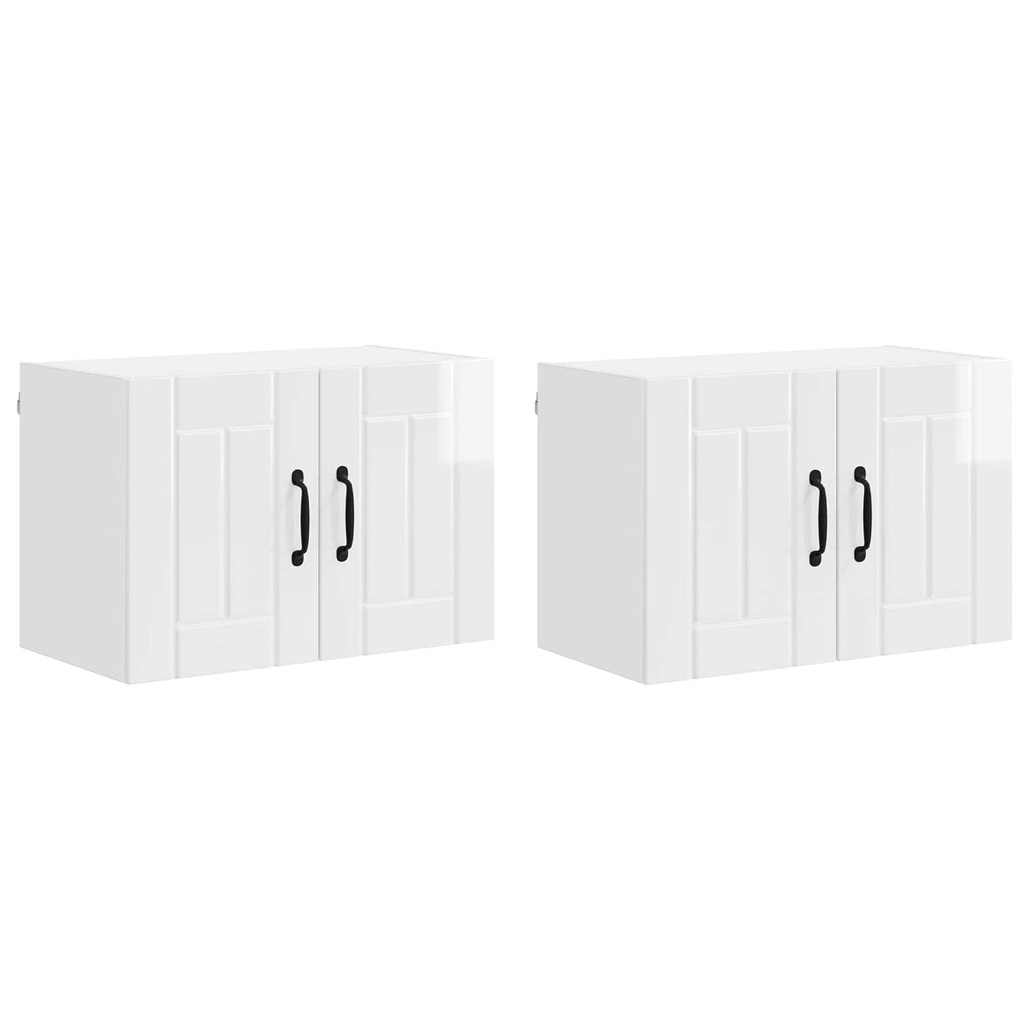 Armadi a pareti per cucina 2 pcs Bianco Lucido 60 x 31 x 40 cm