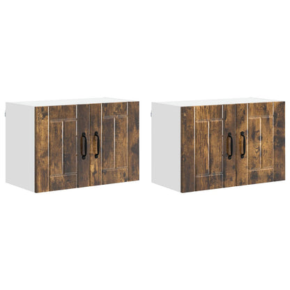 Armadi a pareti per cucina 2 pcs Rovere fumÃ© 60 x 31 x 40 cm