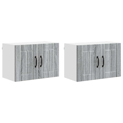 Armadi a pareti per cucina 2 pcs Grigio Sonoma 60 x 31 x 40 cm