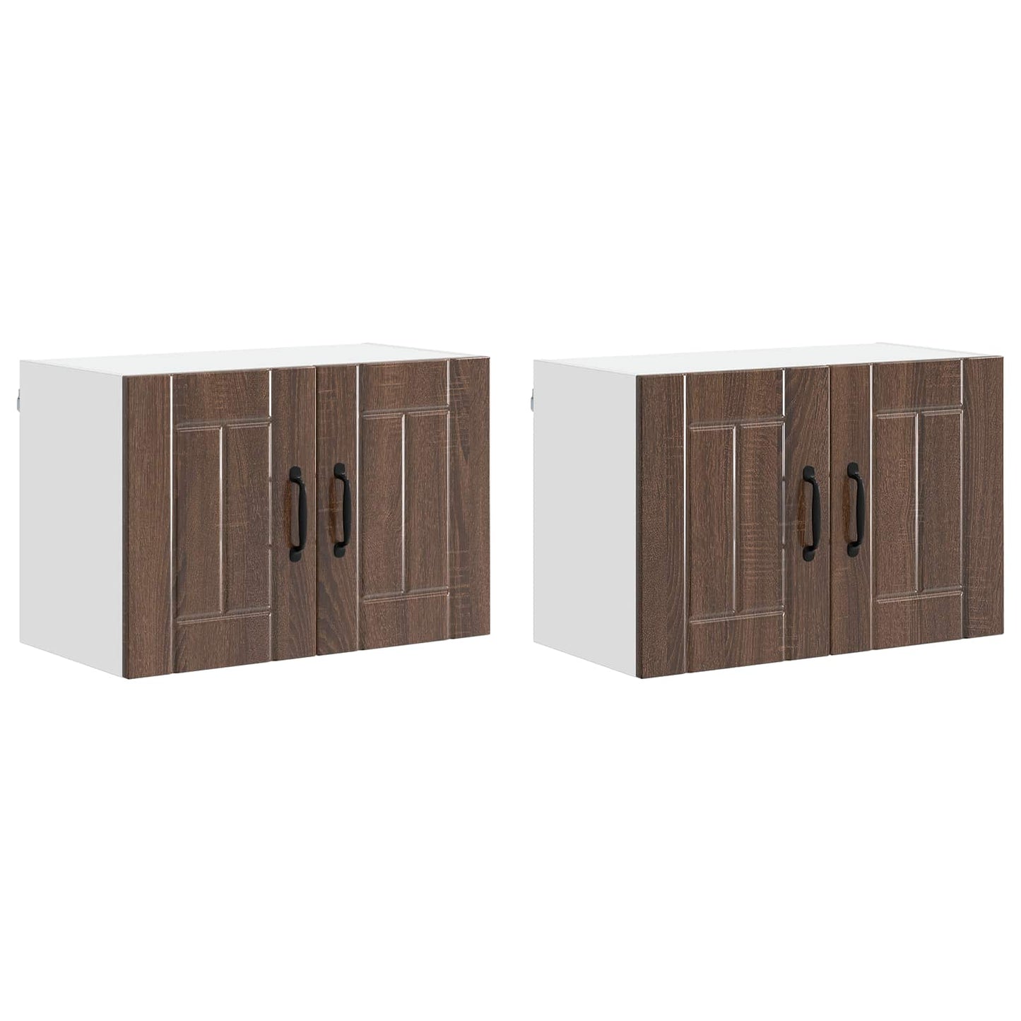 Armadi a pareti per cucina 2 pcs Rovere Marrone 60 x 31 x 40 cm