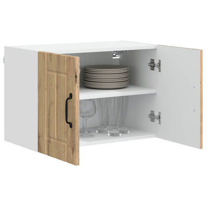 Armadi a pareti per cucina con porta 2 pcs Rovere artigianale