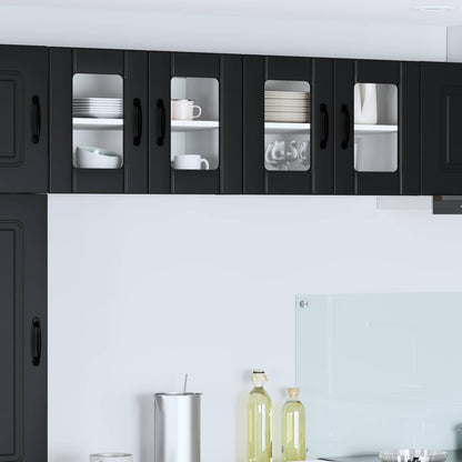 Mobile da cucina 2 pcs Nero 60 x 31 x 40 cm Legno multistrato