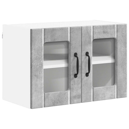 Mobile da cucina 2 pcs Grigio cemento 60 x 31 x 40 cm