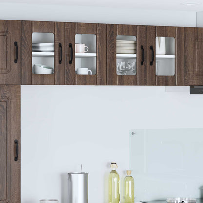 Armadi a pareti per cucina 2 pcs Rovere Marrone 60 x 31 x 40 cm