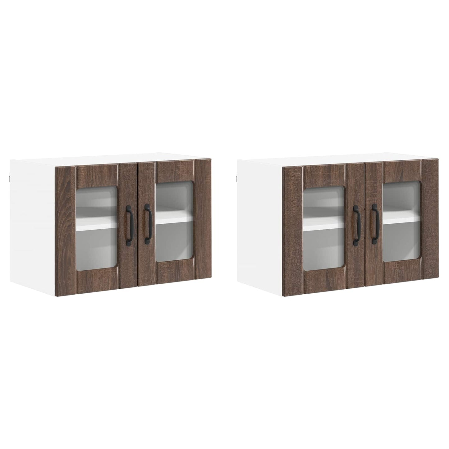 Armadi a pareti per cucina 2 pcs Rovere Marrone 60 x 31 x 40 cm