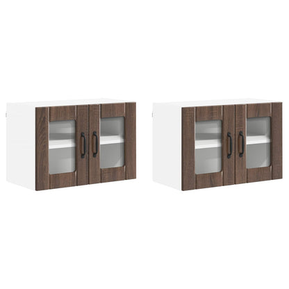 Armadi a pareti per cucina 2 pcs Rovere Marrone 60 x 31 x 40 cm