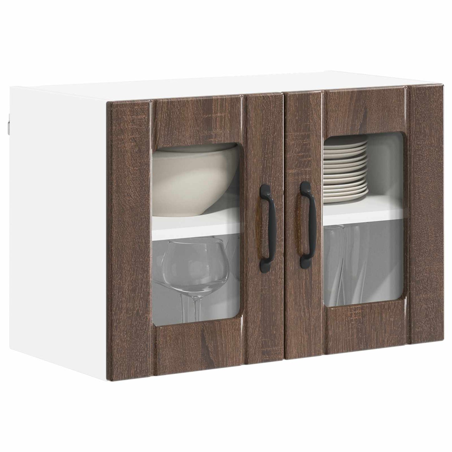 Armadi a pareti per cucina 2 pcs Rovere Marrone 60 x 31 x 40 cm