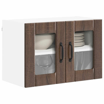 Armadi a pareti per cucina 2 pcs Rovere Marrone 60 x 31 x 40 cm