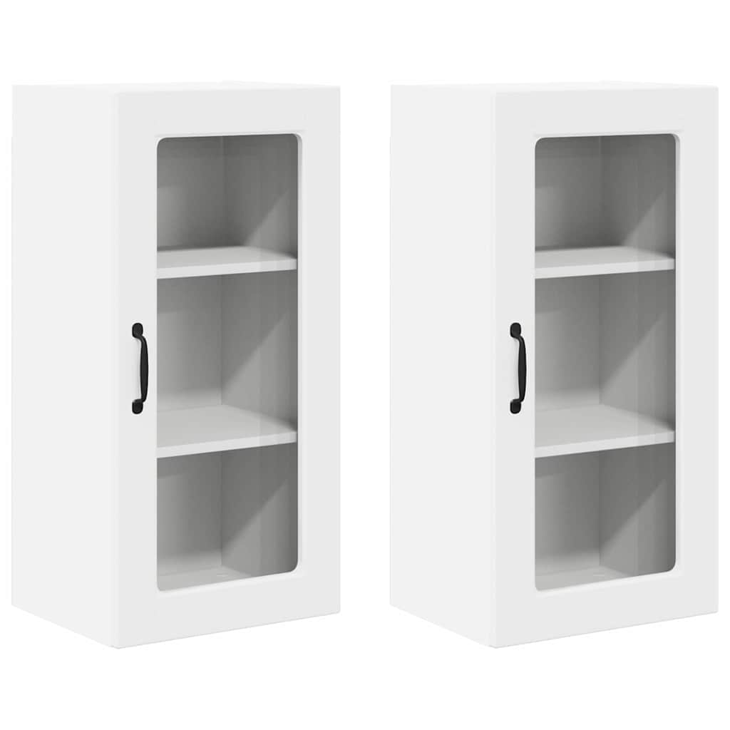 Mobile da cucina 2 pcs Bianco 40 x 31 x 80 cm Legno multistrato