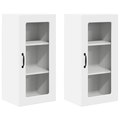 Mobile da cucina 2 pcs Bianco 40 x 31 x 80 cm Legno multistrato