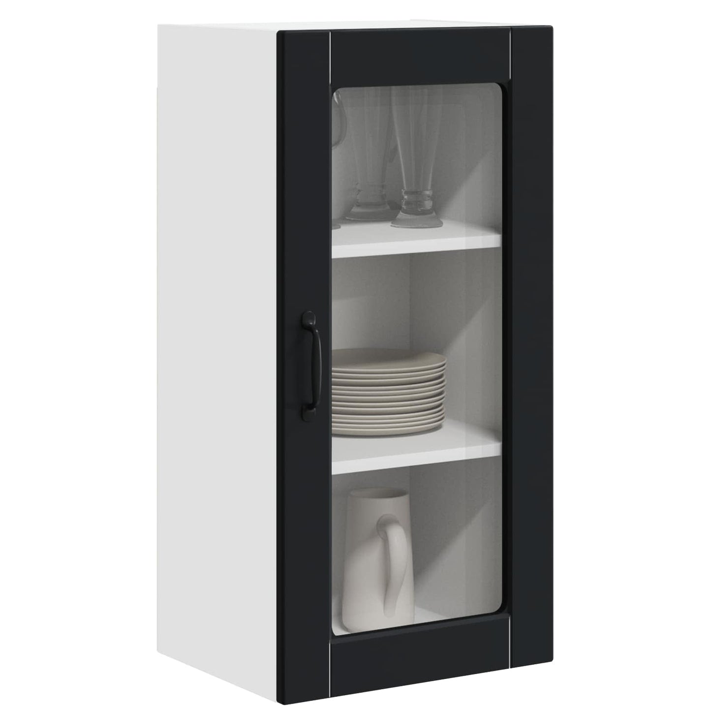Mobile da cucina 2 pcs Nero 40 x 31 x 80 cm Legno multistrato