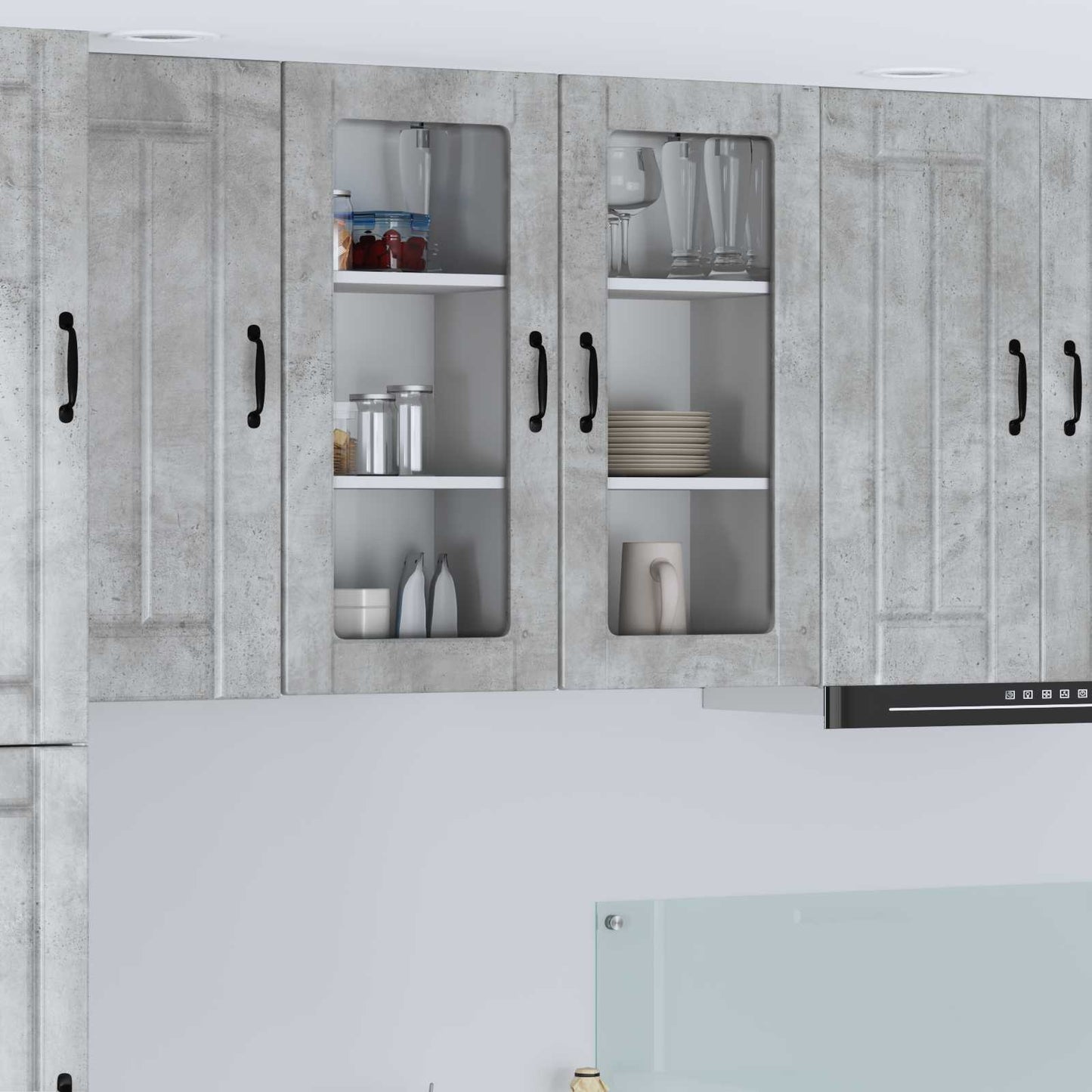 Mobile da cucina Grigio cemento 40 x 31 x 80 cm