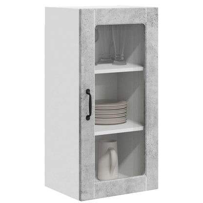 Mobile da cucina 2 pcs Grigio cemento 40 x 31 x 80 cm
