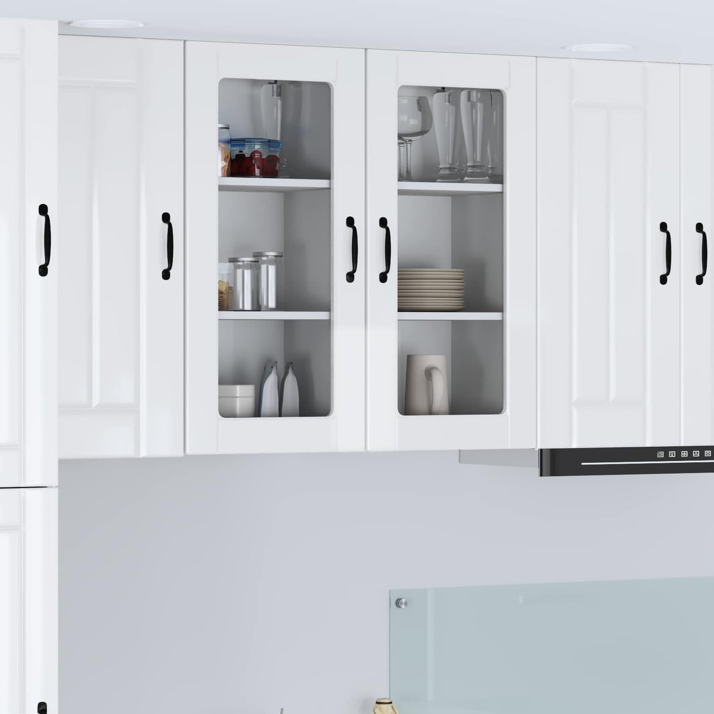 Mobile da cucina 2 pcs Bianco Lucido 40 x 31 x 80 cm