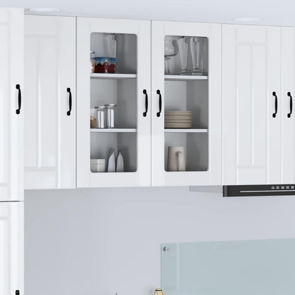 Mobile da cucina 2 pcs Bianco Lucido 40 x 31 x 80 cm