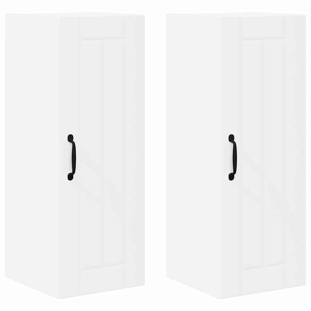 Mobile da cucina 2 pcs Bianco 30 x 31 x 80 cm Legno multistrato