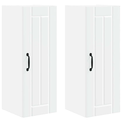 Mobile da cucina 2 pcs Bianco 30 x 31 x 80 cm Legno multistrato