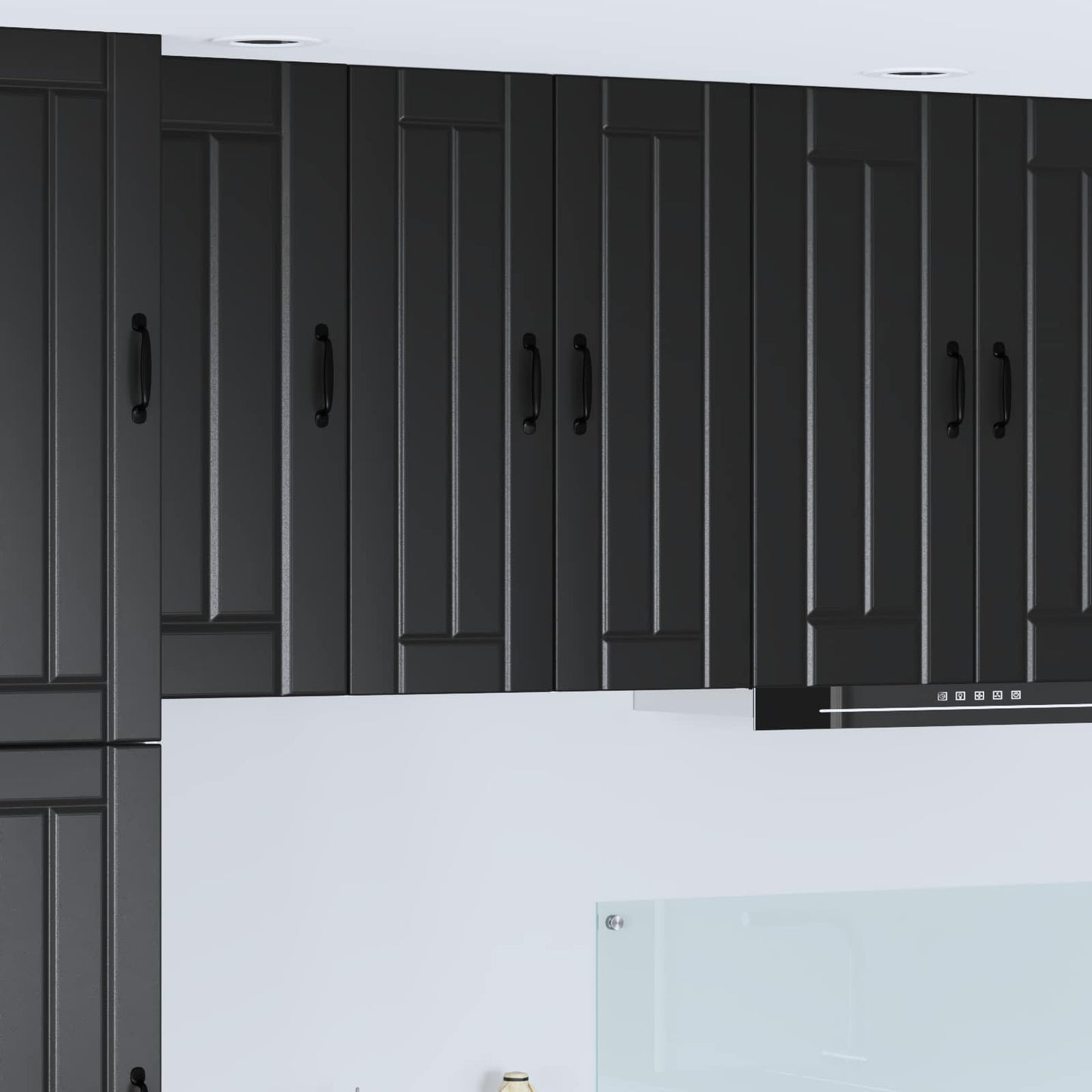 Mobile da cucina 2 pcs Nero 30 x 31 x 80 cm Legno multistrato