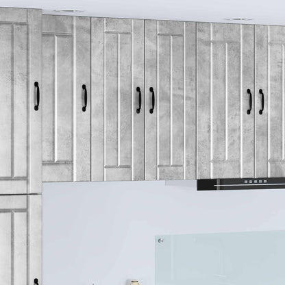 Mobile da cucina 2 pcs Grigio cemento 30 x 31 x 80 cm
