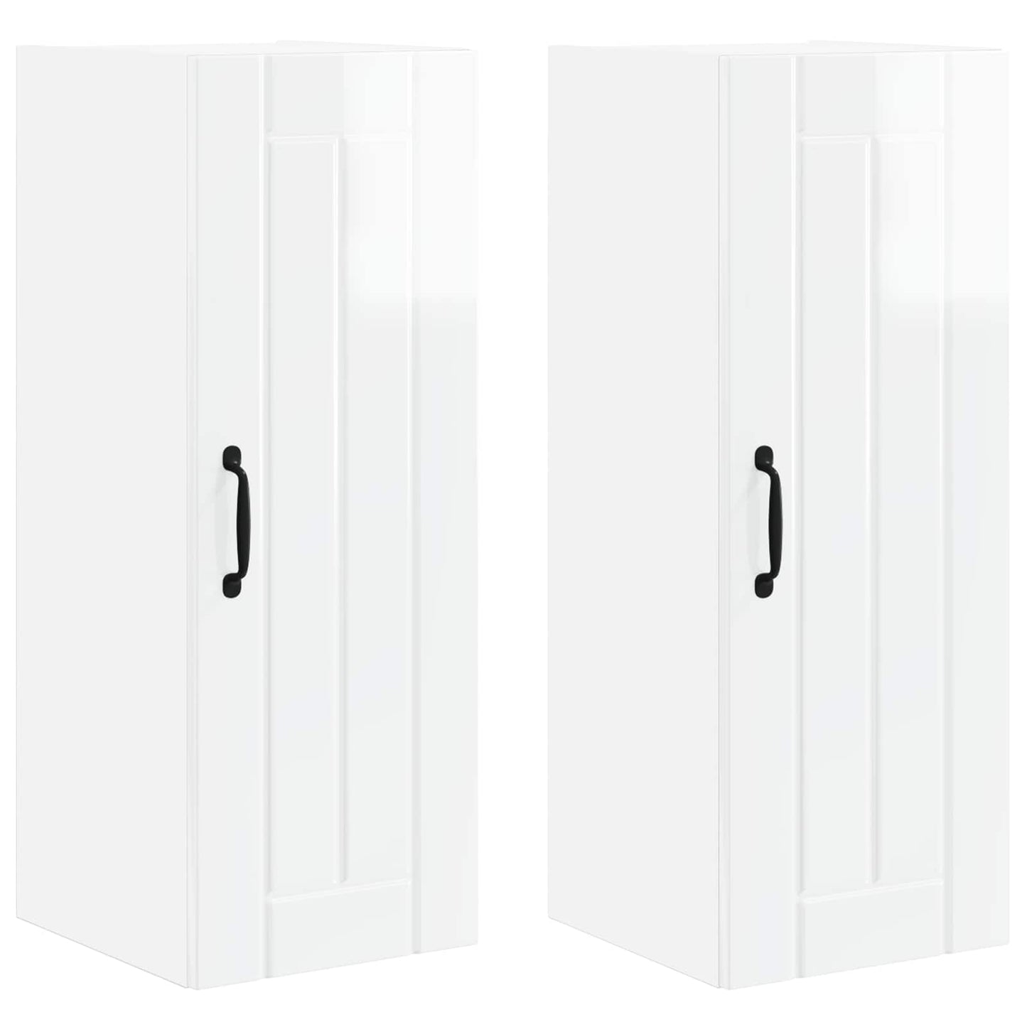 Mobile da cucina 2 pcs Bianco Lucido 30 x 31 x 80 cm