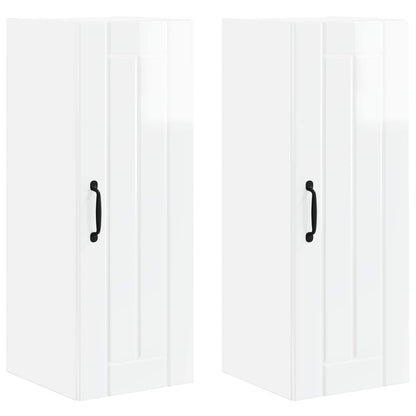 Mobile da cucina 2 pcs Bianco Lucido 30 x 31 x 80 cm