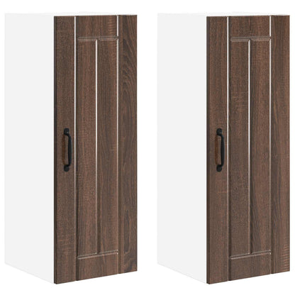 Mobile da cucina 2 pcs Rovere Marrone 30 x 31 x 80 cm