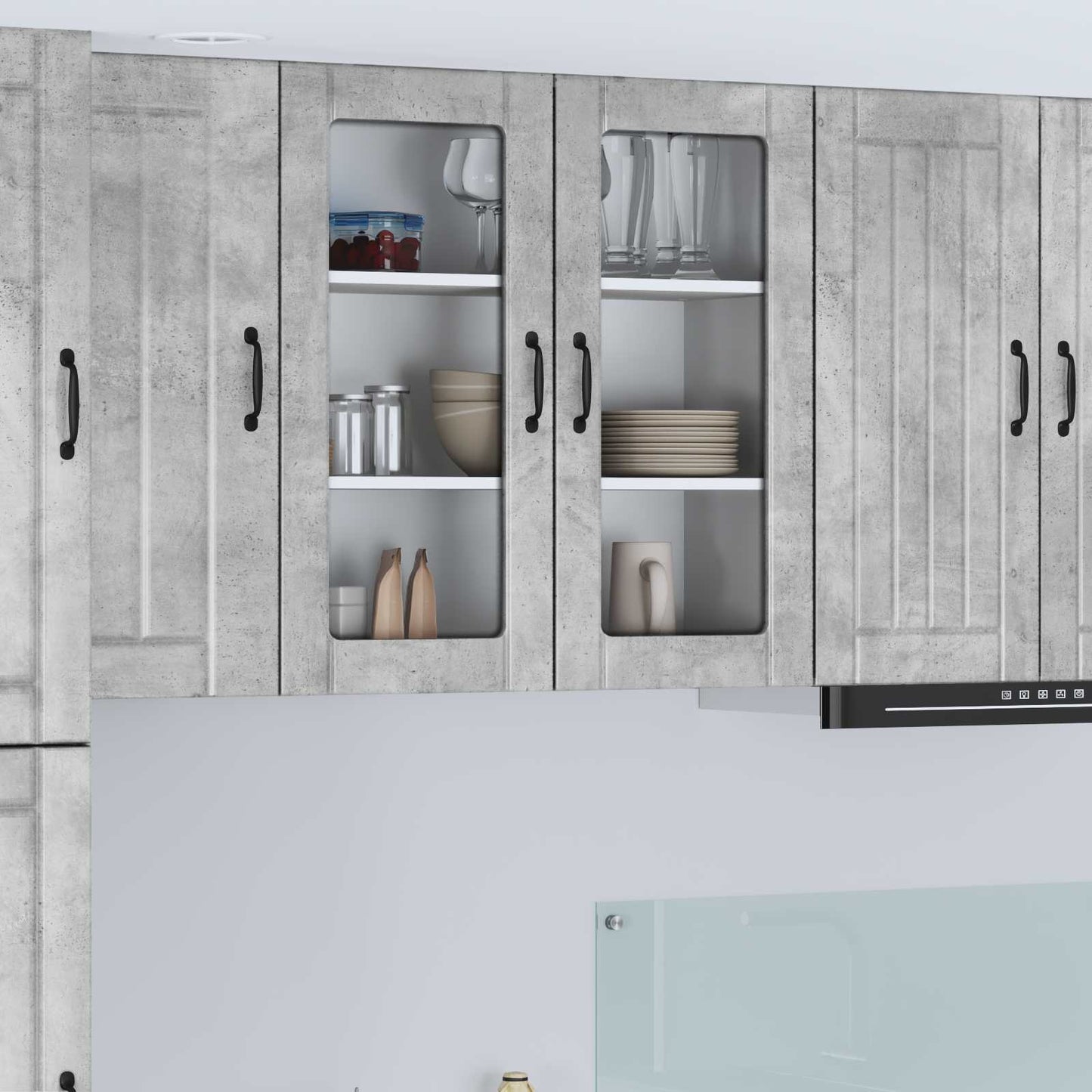 Mobile da cucina Grigio cemento 80 x 31 x 80 cm