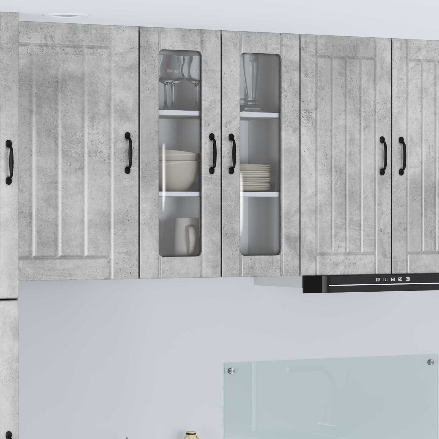 Mobile da cucina Grigio cemento 60 x 31 x 80 cm