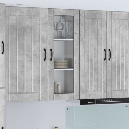 Mobile da cucina Grigio cemento 40 x 31 x 100 cm