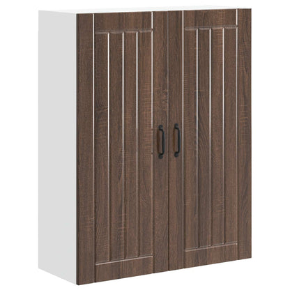 Pensile cucina con porta Rovere Marrone 80 x 31 x 100 cm