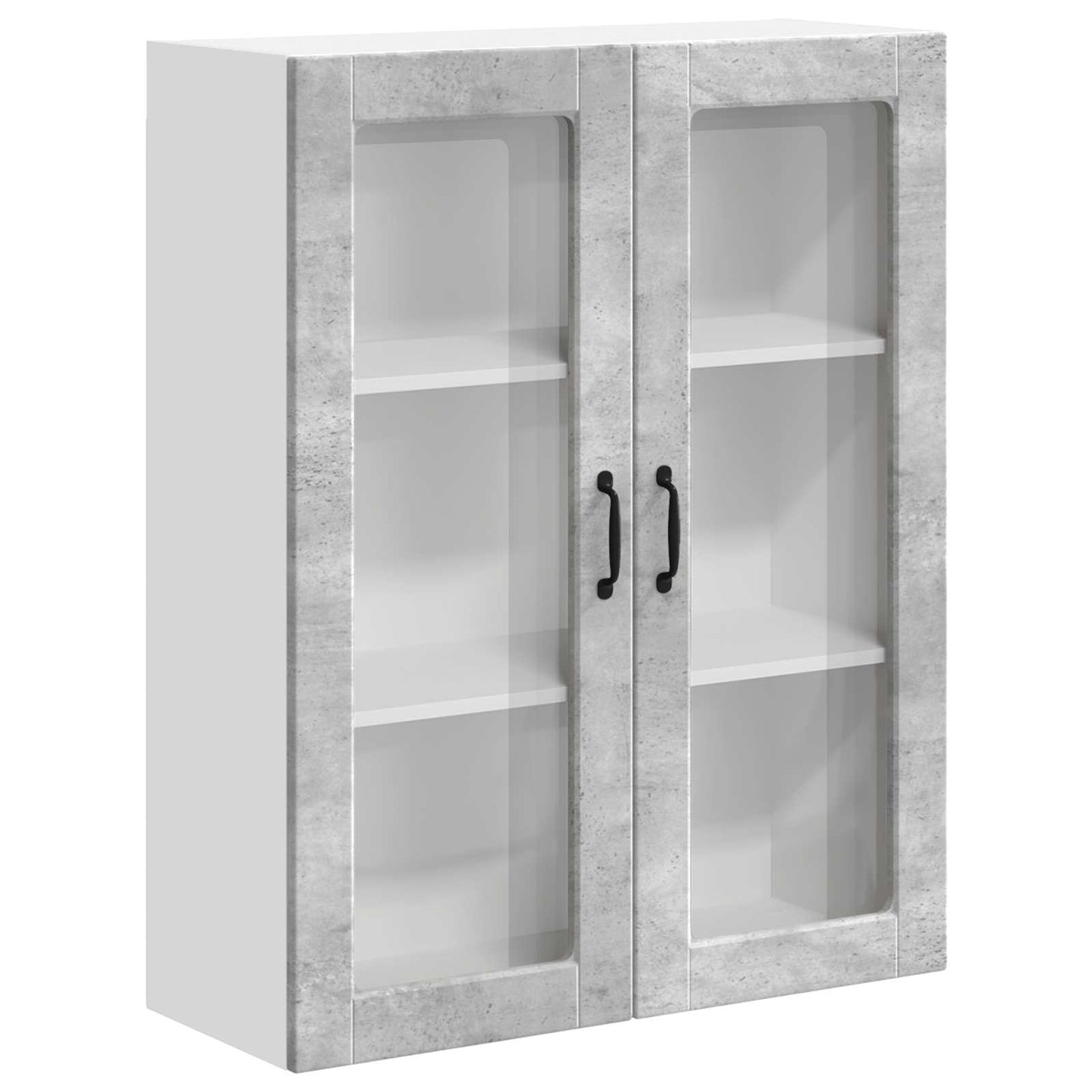 Pensile cucina con porta Grigio cemento 80 x 31 x 100 cm