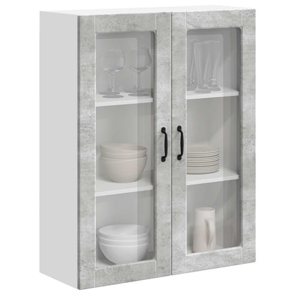 Pensile cucina con porta Grigio cemento 80 x 31 x 100 cm