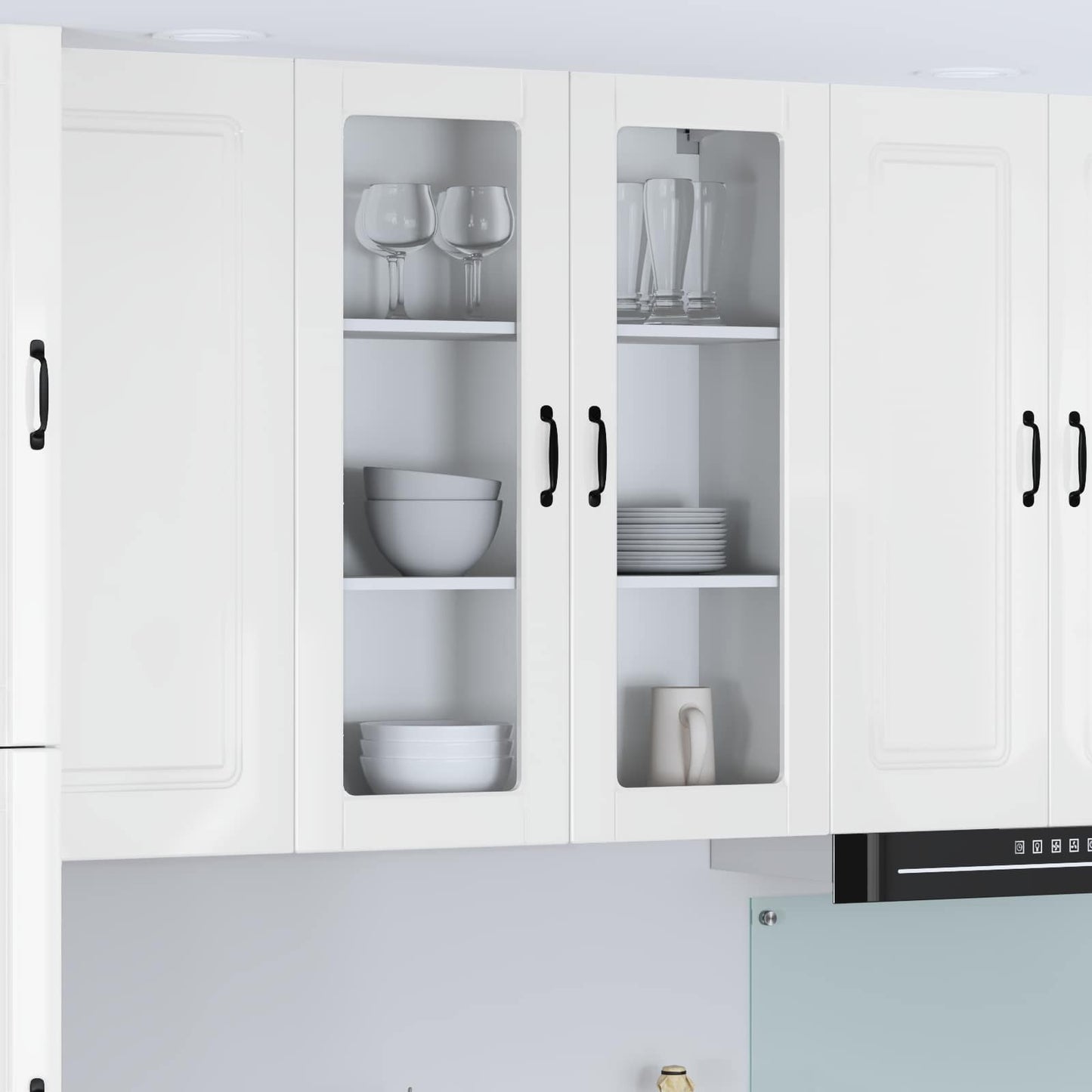 Pensile cucina Bianco Lucido 80 x 31 x 100 cm Legno multistrato