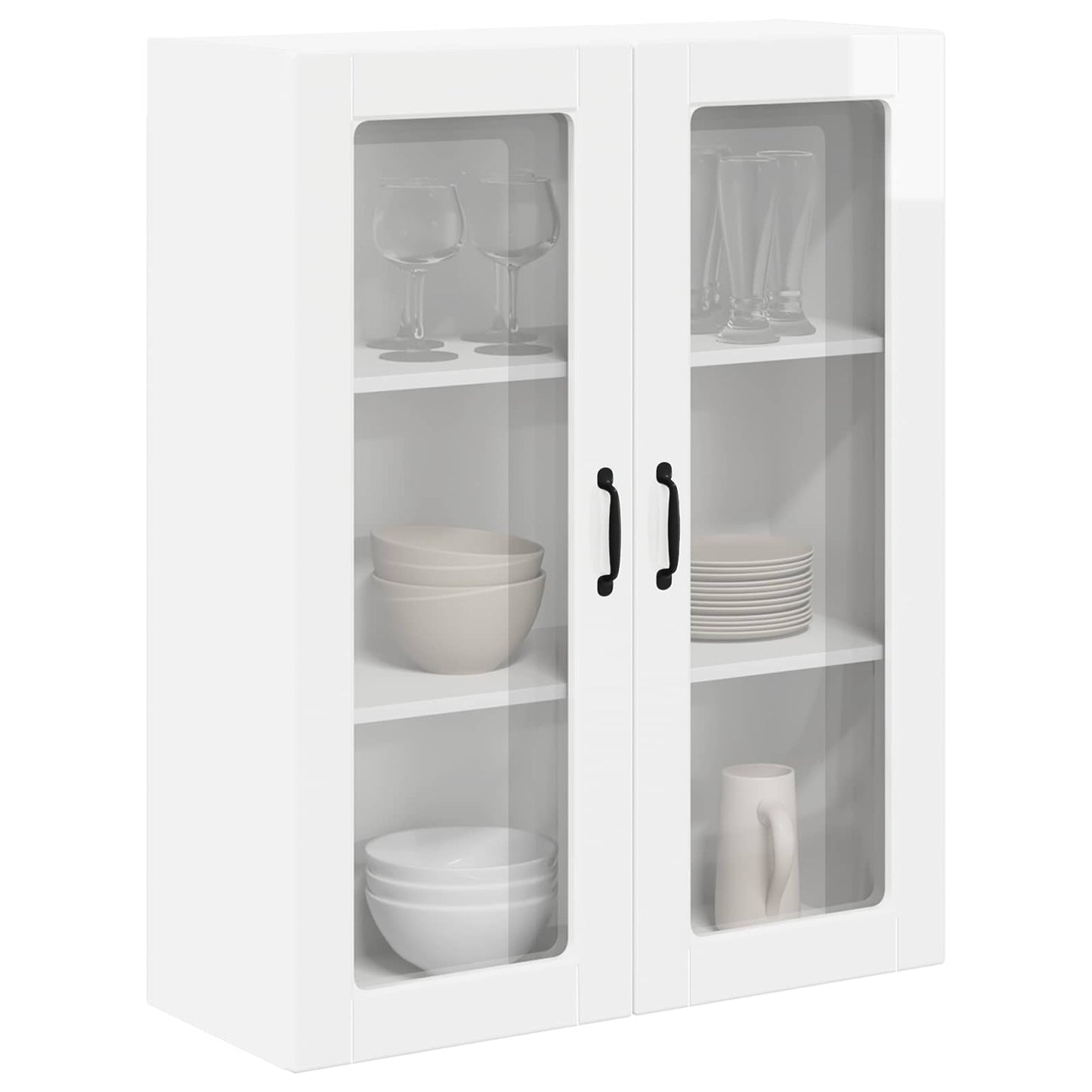Pensile cucina Bianco Lucido 80 x 31 x 100 cm Legno multistrato