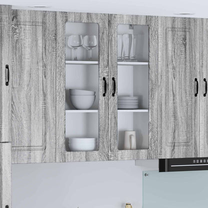 Pensile cucina Grigio Sonoma 80 x 31 x 100 cm Legno multistrato