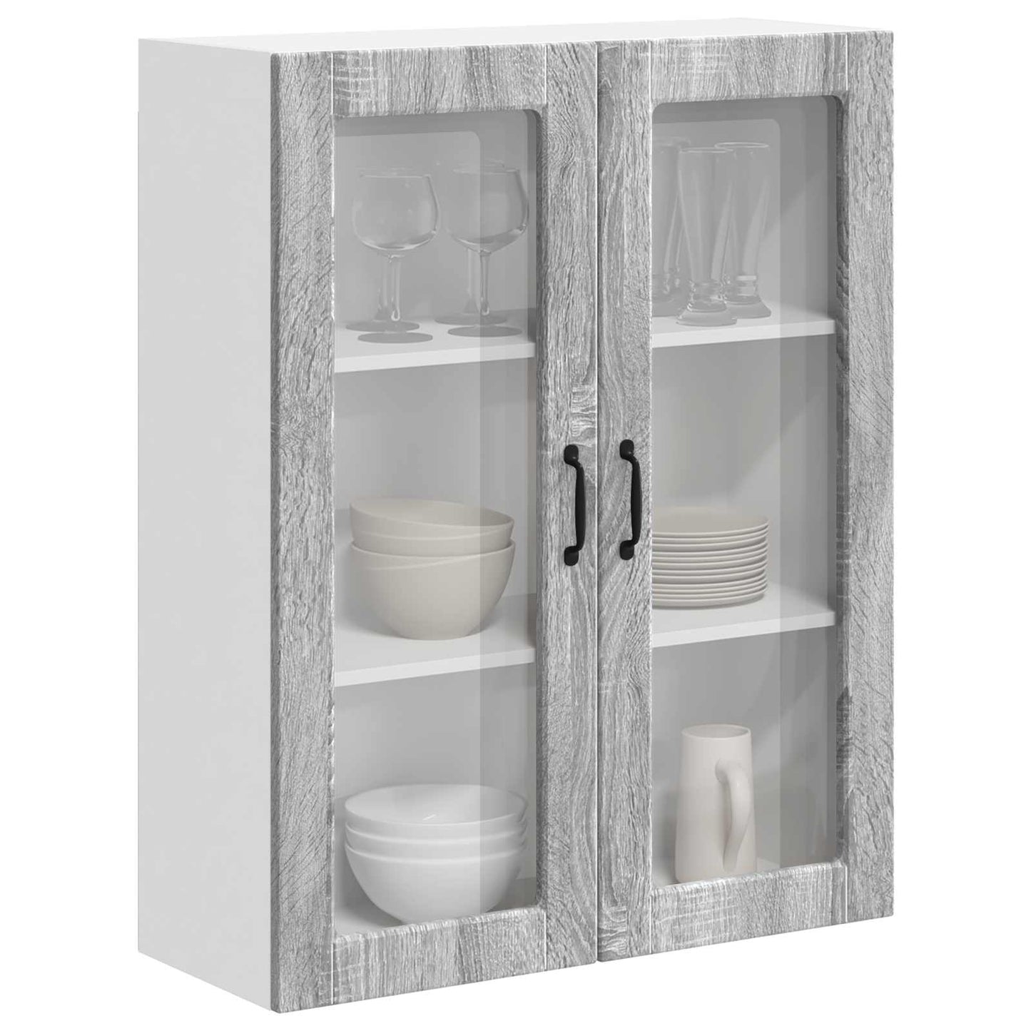 Pensile cucina Grigio Sonoma 80 x 31 x 100 cm Legno multistrato